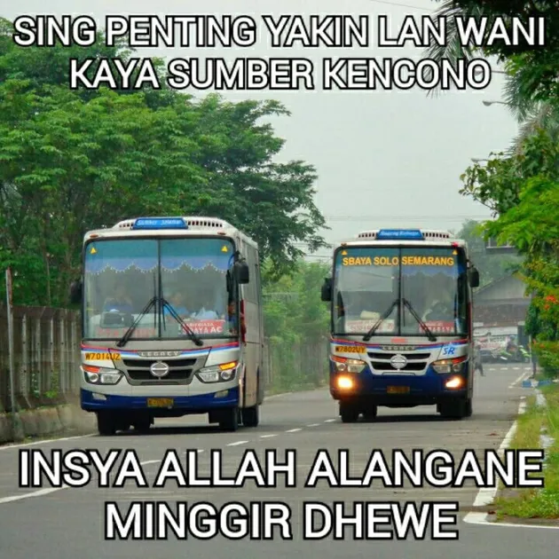 meme kocak bus malam lucu