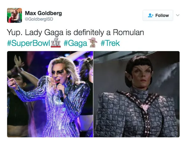 Meme Lady Gaga di \'Super Bowl 2017\'