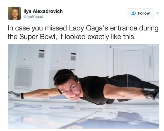 Meme Lady Gaga di \&#039;Super Bowl 2017\&#039;
