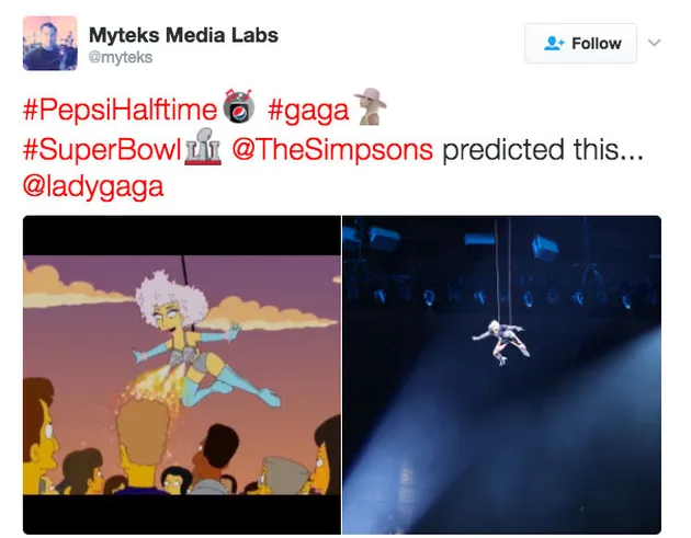 Meme Lady Gaga di \&#039;Super Bowl 2017\&#039;
