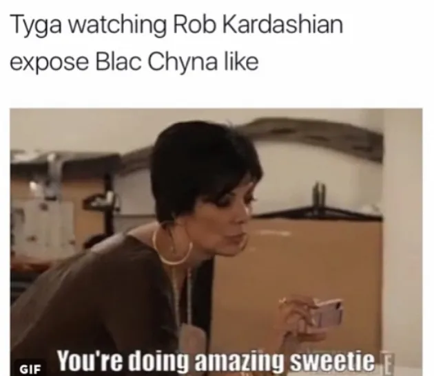 Meme Kocak Rob Kardashian &amp; Blac Chyna