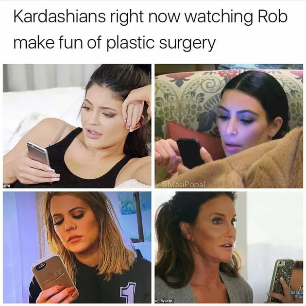 Meme Kocak Rob Kardashian &amp; Blac Chyna
