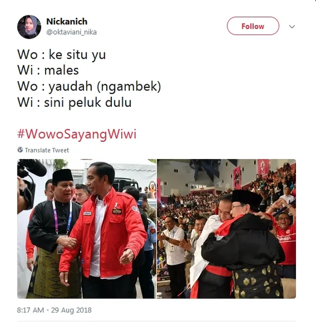Meme Jokowi dan Prabowo