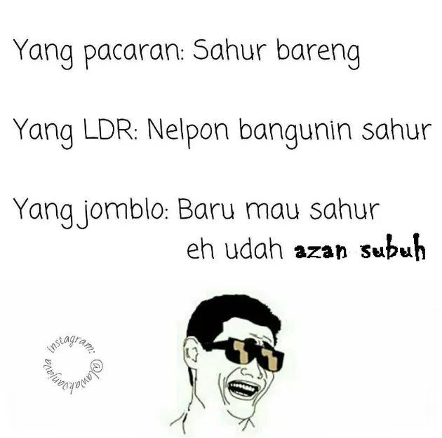 meme lucu puasa Ramadan
