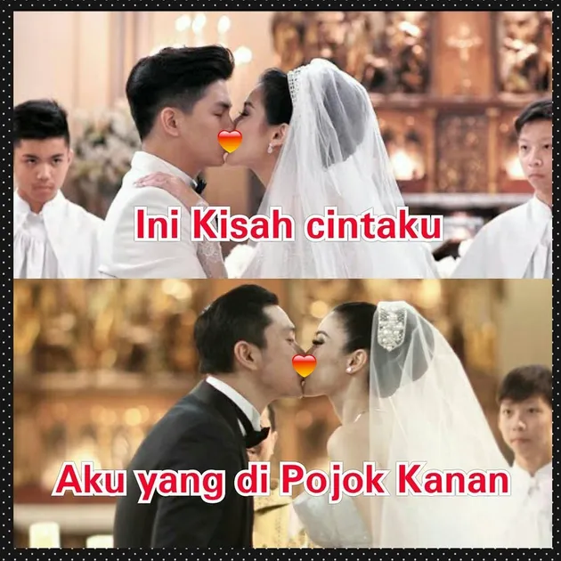 Meme pernikahan sandra dewi