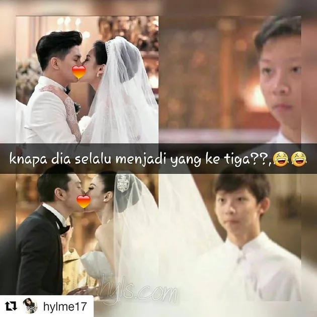 Meme pernikahan sandra dewi