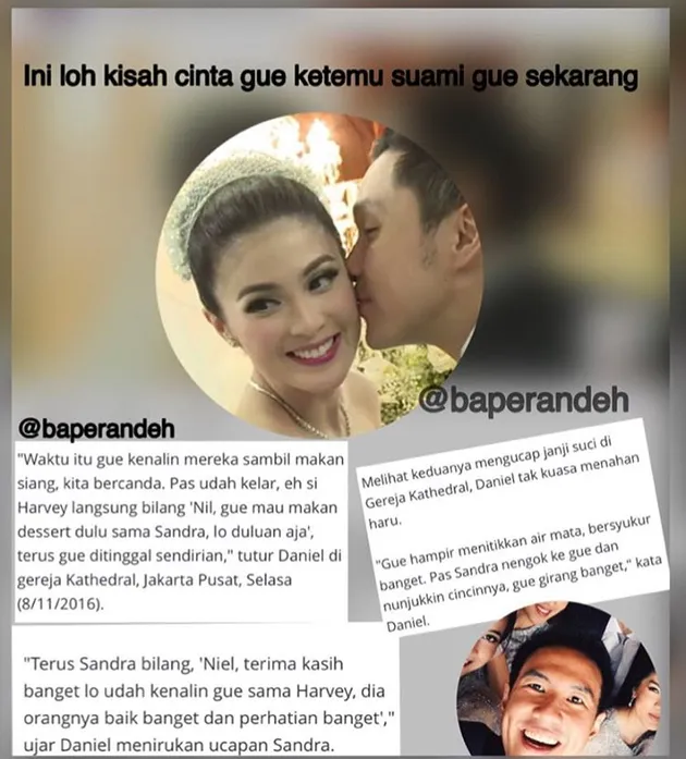 Meme pernikahan sandra dewi