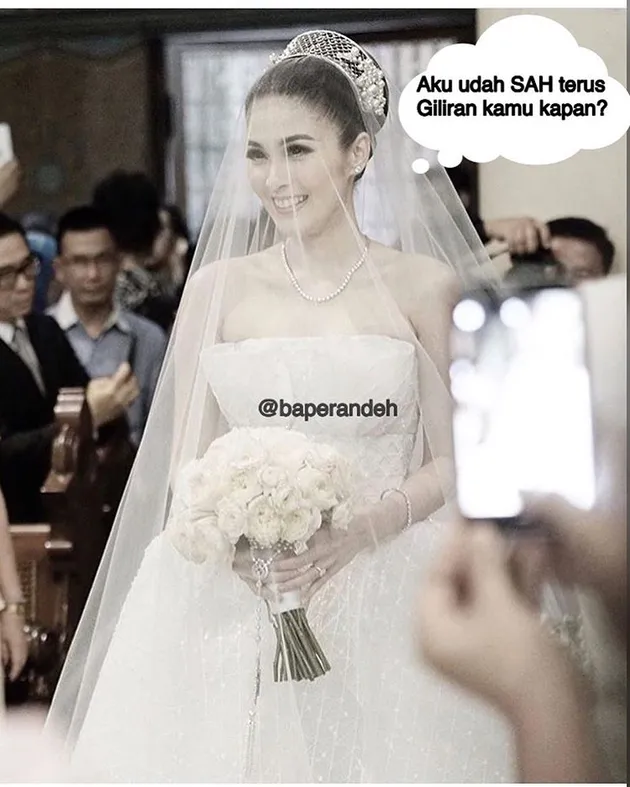 Meme pernikahan sandra dewi