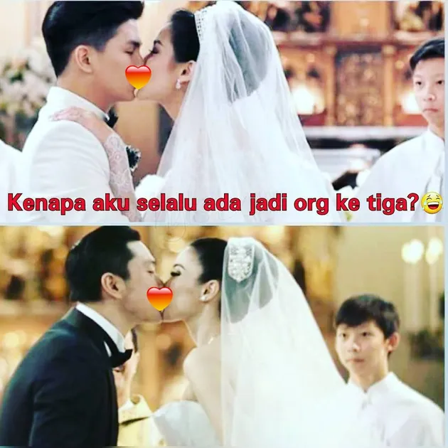 Meme pernikahan sandra dewi