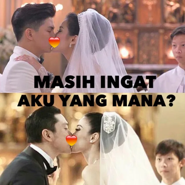 Meme pernikahan sandra dewi