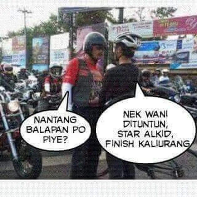 Pengendara Moge VS Warga Sipil