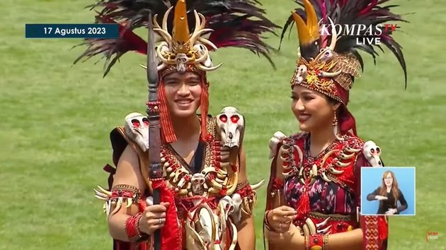 Winning Best Costume, Here are 8 Photos of Kaesang Pangarep Wearing Minahasa Traditional Clothes at the 78th Indonesian Independence Day Ceremony