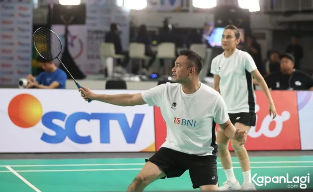 Raffi Ahmad menang cabang bulu tangkis