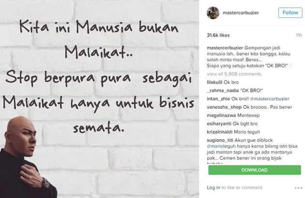 deddy corbuzier, mario teguh