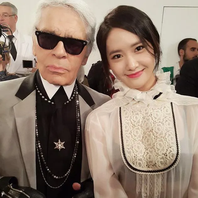 Yoona SNSD &amp; Karl Lagerfeld