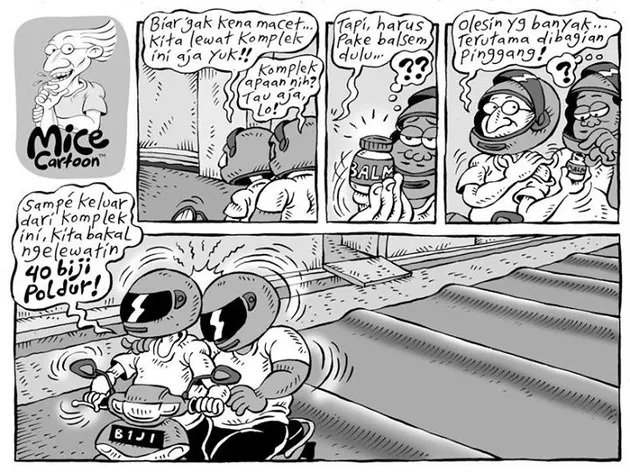 karikatur kehidupan sehari-hari