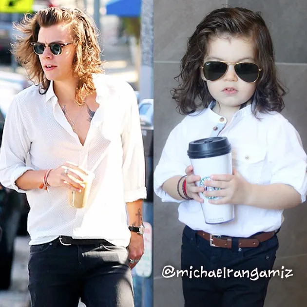 Michael Rangamiz, Kembaran Harry Styles