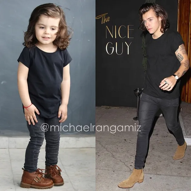 Michael Rangamiz, Kembaran Harry Styles