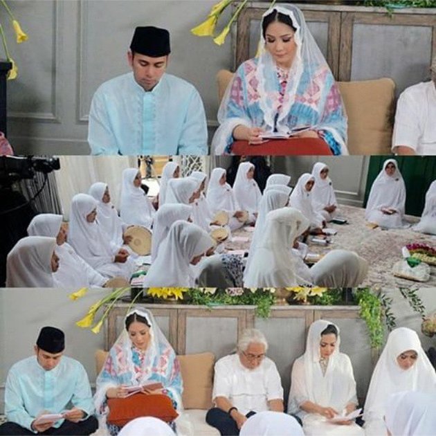 MITONI, 7 BULANAN NAGITA SLAVINA-RAFFI AHMAD BERBALUT ADAT 