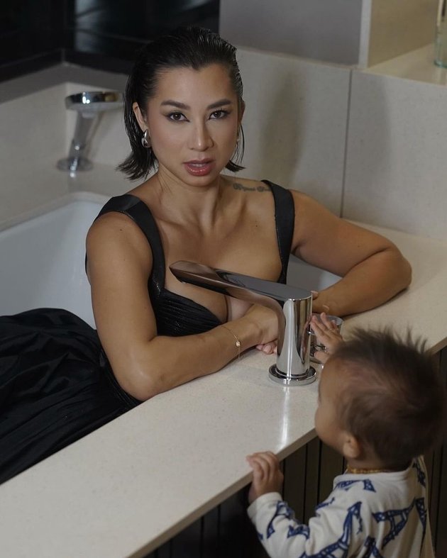 Mother of 4, Jennifer Bachdim Shares Adorable Moments Behind Her Glamorous Photoshoot