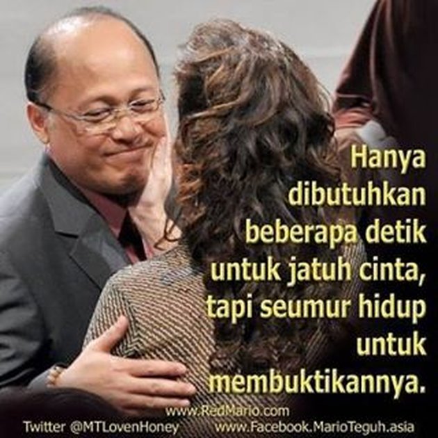 MOTIVASI CINTA ROMANTIS MARIO TEGUH, KINI DIPERTANYAKAN 