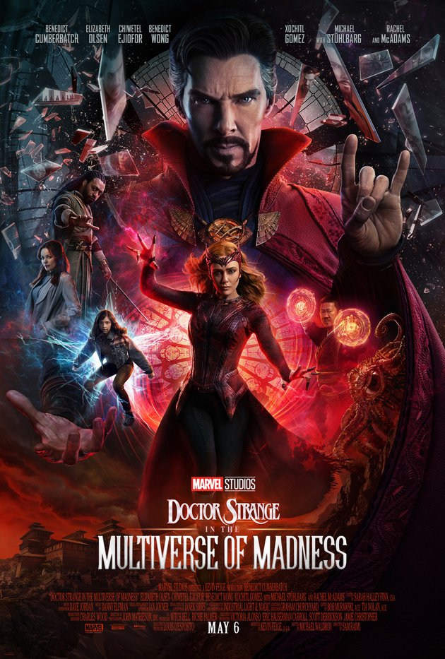 DOCTOR STRANGE IN THE MULTIVERSE OF MADNESS menjadi film terbaru Marvel Cinematic Universe yang tayang Mei ini di bioskop. Tergambar jelas dari judulnya, sekuel satu ini bakal menyuguhkan kekacauan multiverse (dunia paralel) yang harus ditangani Doctor Strange (Benedict Cumberbatch). 