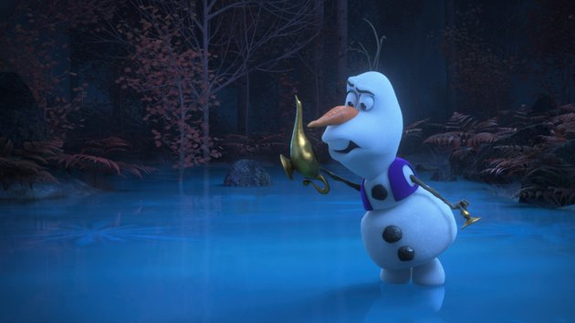 Ketika kisah-kisah ikonik tersebut dimampatkan dalam hitungan menit saja, tentu OLAF PRESENTS hanya menghadirkan beberapa adegan saja. 