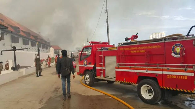 museum bahari, museum bahari terbakar, berita viral