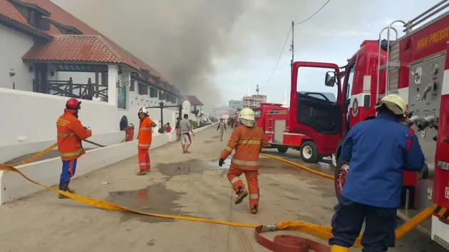museum bahari, museum bahari terbakar, berita viral