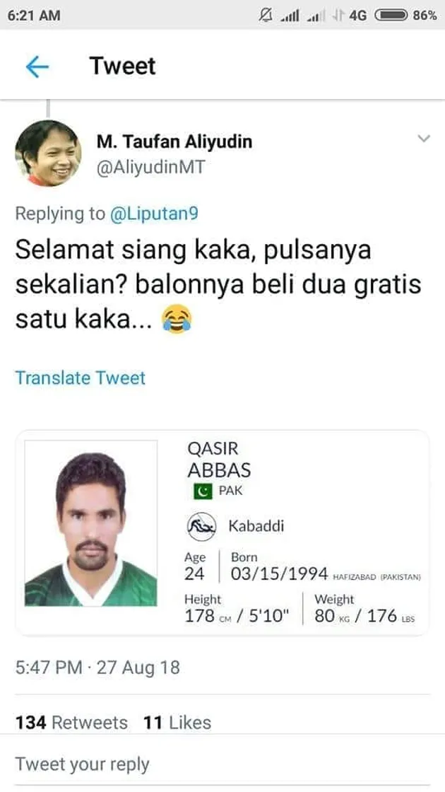 Nama Unik Atlit Asian Games 2018