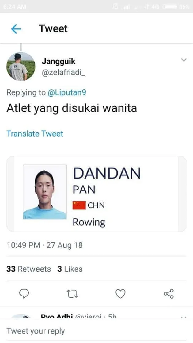 Nama Unik Atlit Asian Games 2018