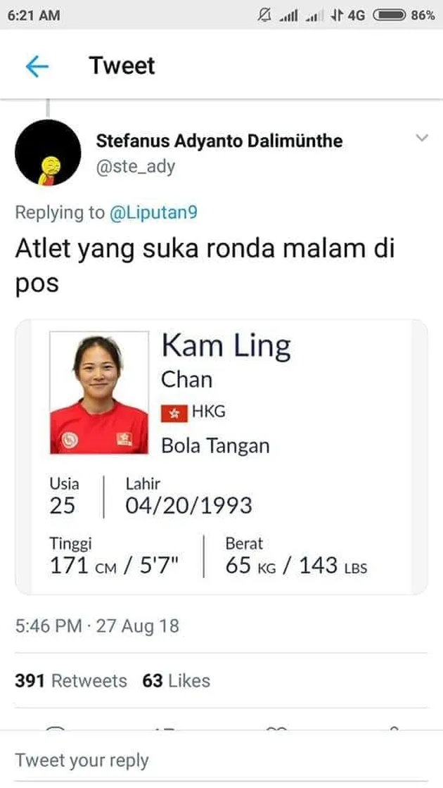 Nama Unik Atlit Asian Games 2018