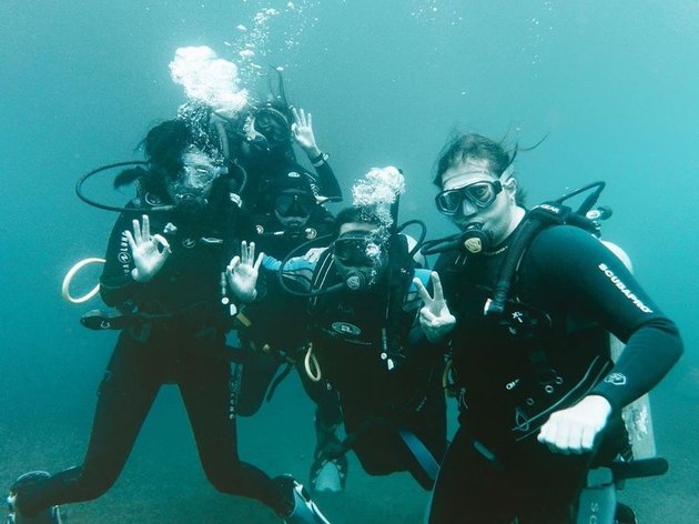 Naysilla Mirdad secretly good at diving, Peek at her photos while diving in the deep sea