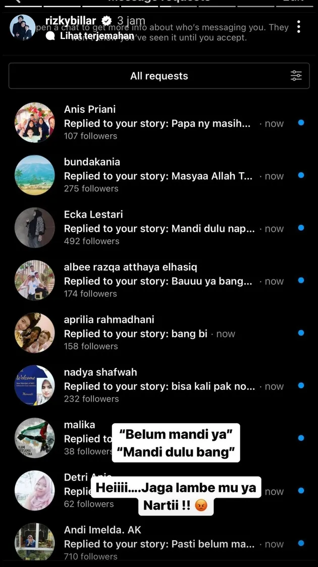 Rizky Billar Dituding Belum Mandi