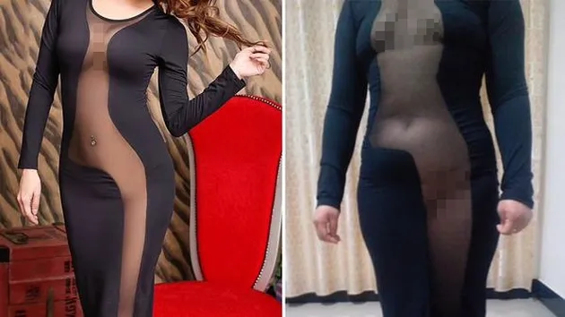 foto beda baju toko online vs nyata