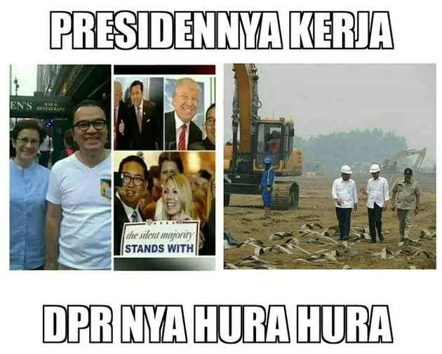 Ngakak Ini Meme Lucu Fadli Zon Setya Novanto Ketemu Donald Trump Kapanlagi Com