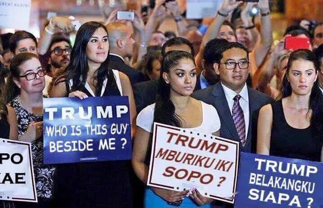 Ngakak Ini Meme Lucu Fadli Zon Setya Novanto Ketemu Donald Trump Kapanlagi Com