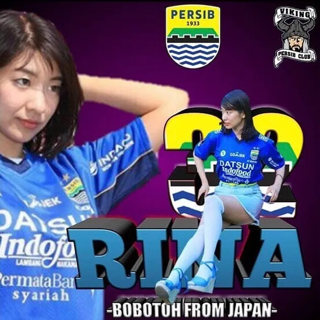 Rina Matsushita, fans Persib cantik asal Jepang