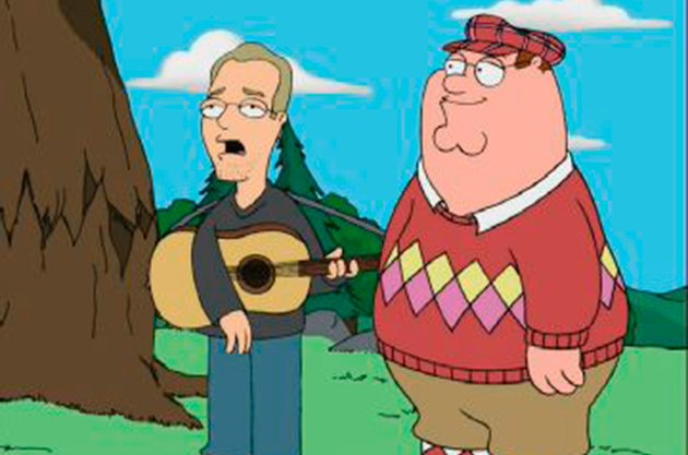 Wajah pertama yang ternyata pernah muncul di serial kartun Family Guy ternyata adalah Peter Frampton. Musisi rock asal Inggris ini muncul di episode 'Death Lives' tahun 2001 satu lalu.