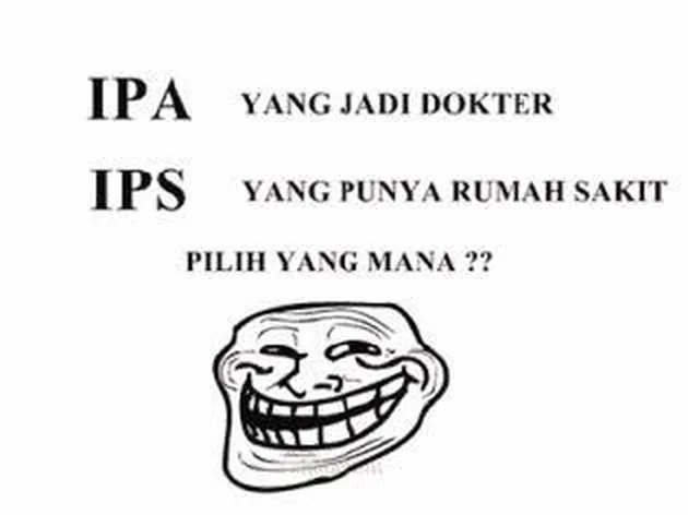 foto meme anak IPA vs IPS