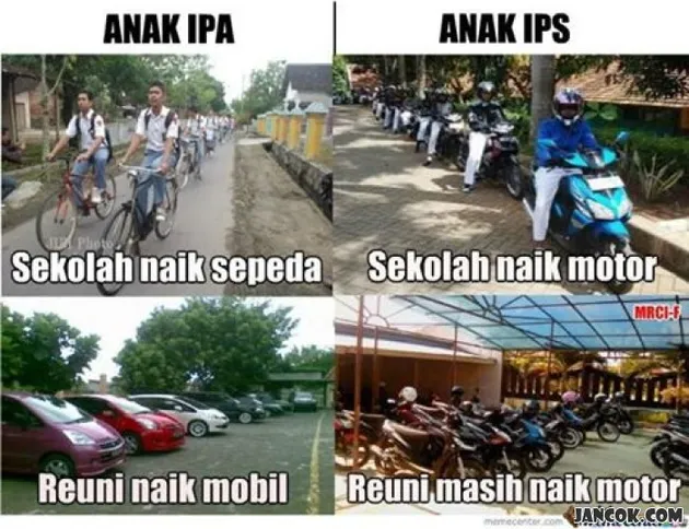foto meme anak IPA vs IPS