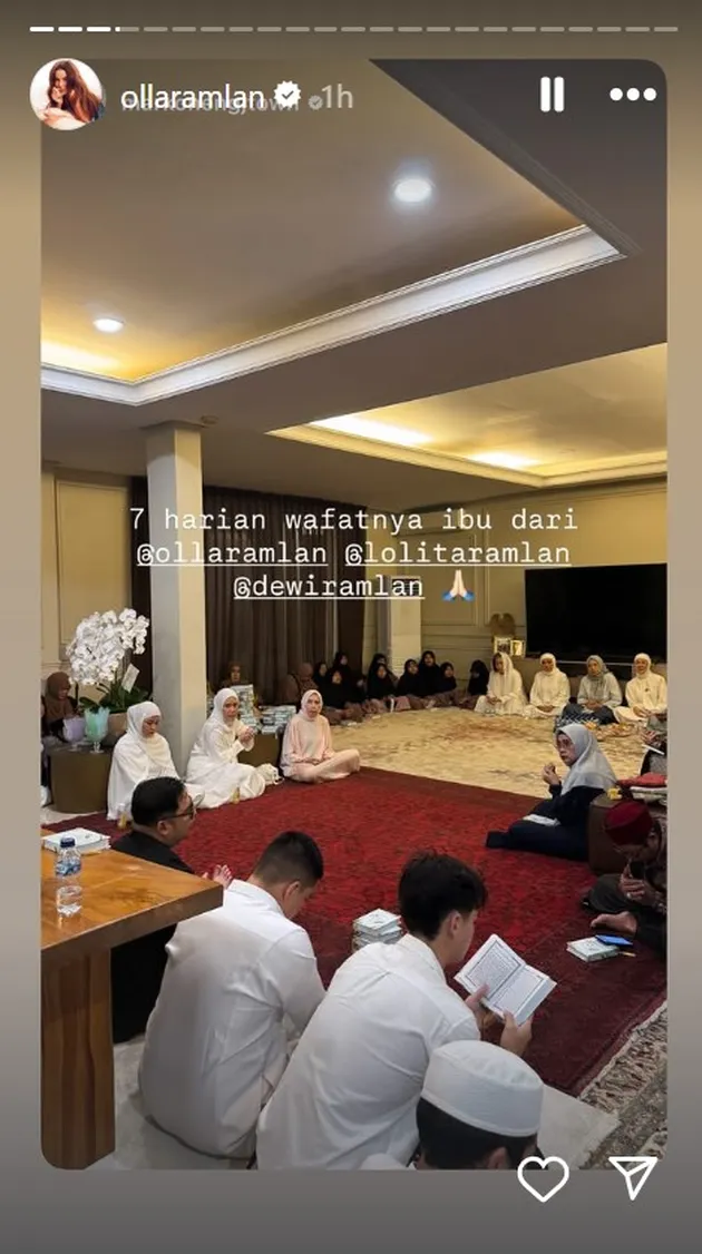 Suasana 7 Harian Ibu Olla Ramlan