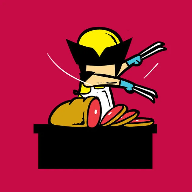 Superhero bekerja