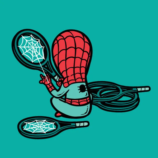 Superhero bekerja