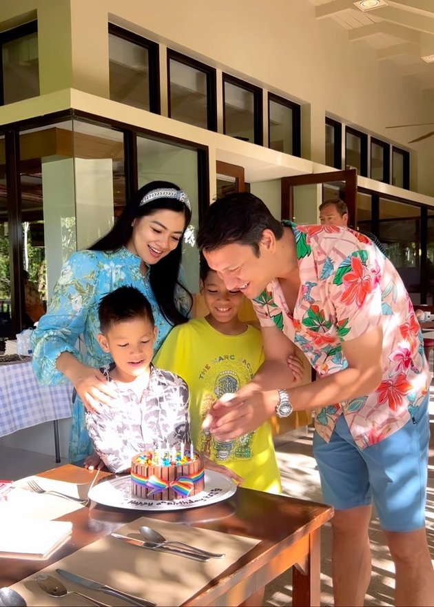 Getting More Handsome, 8 Portraits of Kai's Youngest Son's Birthday Titi Kamal & Christian Sugiono - Celebrated in Thailand