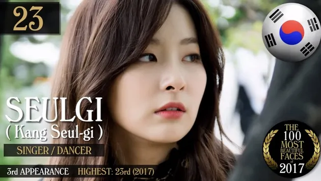bintang korea di most beautiful faces 2017