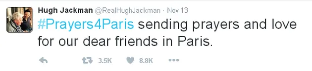 Seleb Pray For Paris