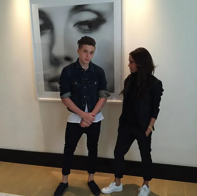 Brooklyn &amp; Victoria Beckham