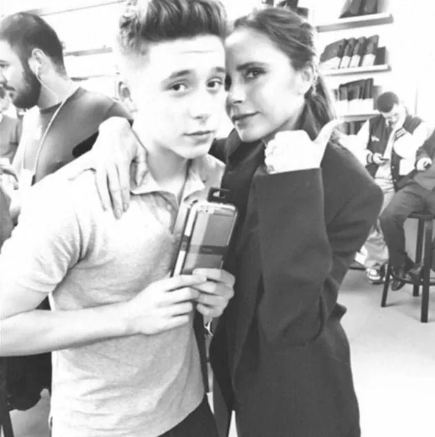 Brooklyn &amp; Victoria Beckham