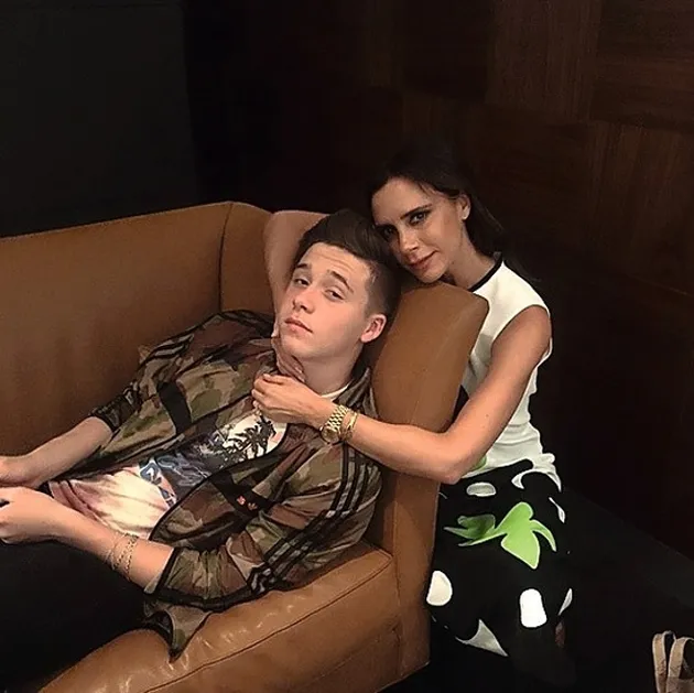 Brooklyn &amp; Victoria Beckham
